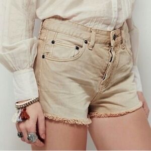 Free People Uptown Denim Shorts w/Raw Hem NWOT